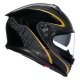 AGV K7 Flow 46 Integral-Helm schwarz grau gold