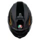 AGV K7 Flow 46 Integral-Helm schwarz grau gold