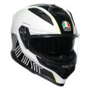 AGV K7 Super 46 Integral-Helm schwarz weiß neongelb