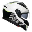 AGV K7 Super 46 Integral-Helm schwarz weiß neongelb
