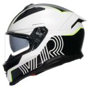 AGV K7 Super 46 Integral-Helm schwarz weiß neongelb