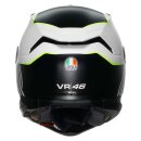 AGV K7 Super 46 Integral-Helm schwarz weiß neongelb