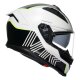 AGV K7 Super 46 Integral-Helm schwarz weiß neongelb