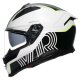 AGV K7 Super 46 Integral-Helm schwarz weiß neongelb