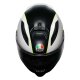 AGV K7 Super 46 Integral-Helm schwarz weiß neongelb