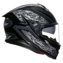 AGV K7 Damascus Integral-Helm schwarz silber