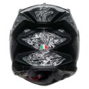 AGV K7 Damascus Integral-Helm schwarz silber