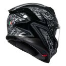 AGV K7 Damascus Integral-Helm schwarz silber