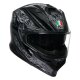AGV K7 Damascus Integral-Helm schwarz silber