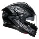 AGV K7 Damascus Integral-Helm schwarz silber