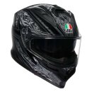 AGV K7 Damascus Integral-Helm schwarz silber
