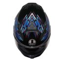 AGV K7 Genisys Integral-Helm mattschwarz blau grau