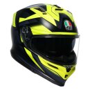 AGV K7 Glimpse Integral-Helm mattschwarz neongelb