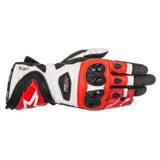 Alpinestars Supertech Sport-Handschuh Schwarz weiss rot XL